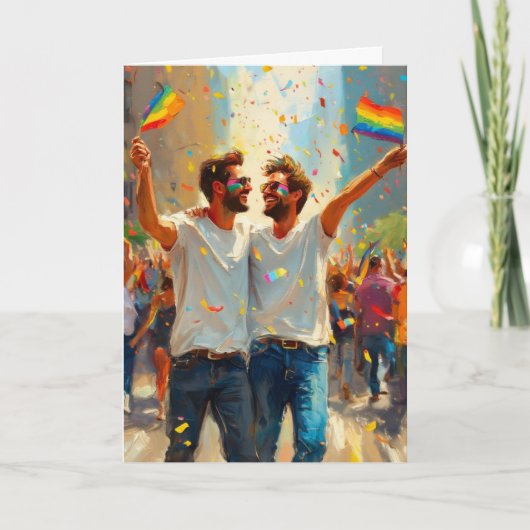 Blijde Pride Parade Viering Kaart (Voorkant)