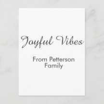 Blijde vibraties rode Kerst met familienaam datum 