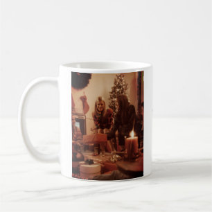 Blijde vibraties voeg familie kerst foto naam toe koffiemok