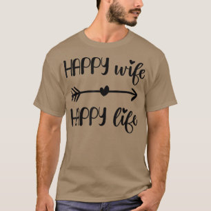 Blijde Vrouw Blij Leven Bruiden voor Vrouwen van T-shirt