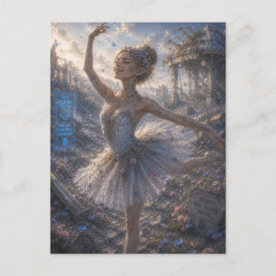 Blijdschap / Ballerina / Bloemenveld Briefkaart