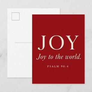 Blijdschap Psalm 98:4 Kerstcadeau Briefkaart
