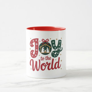 Blijdschap voor de Wereld Christelijke Kerstster Mok
