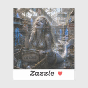 Blijdschap / Zee Sirene / Supermarkt Sticker