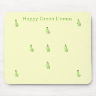 blije groene lama Mousepad Muismat