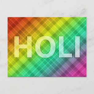 blije holi : festival van kleur en lente briefkaart