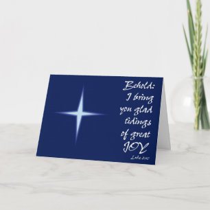 Blije Tijding Feestdagen Kaart