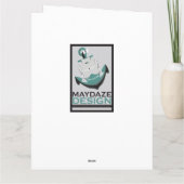 blije verjaardag (brightBurst) Kaart (Achterkant)