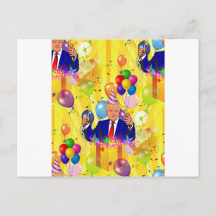 blije verjaardag donald trump briefkaart