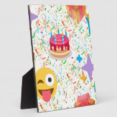blije verjaardag emoji fotoplaat (Zijkant)
