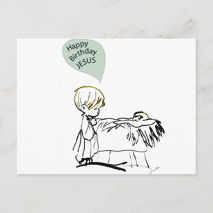 blije verjaardag jesus briefkaart
