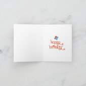 blije verjaardagskaart met ballonnen en cadeaus ro kaart (Binnen)