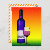 blije verjaardagskertjes briefkaart (Voorkant / Achterkant)