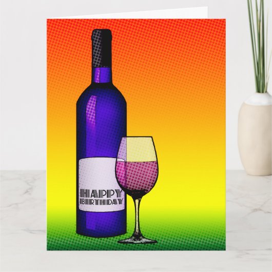 blije verjaardagskertjes kaart (Voorkant)