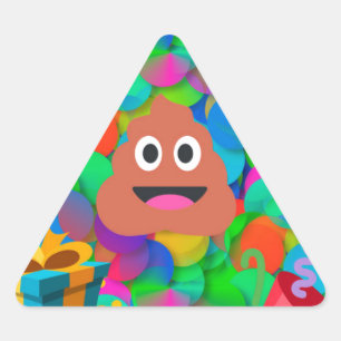 blije verjaardagspost emoji driehoek sticker