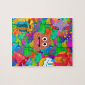 blije verjaardagspost emoji legpuzzel (Horizontaal)