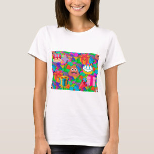 blije verjaardagspost emoji t-shirt