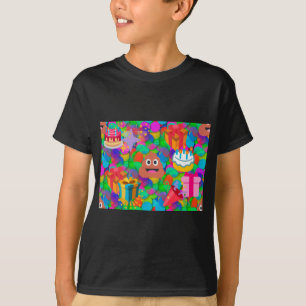 blije verjaardagspost emoji t-shirt