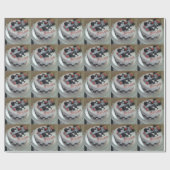 blije verjaardagsracewagen cadeaupapier (Vlak)