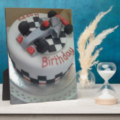 blije verjaardagsracewagen fotoplaat (Zijkant)