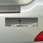Blijf aan het klimmen... Bumpersticker (Op auto)