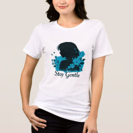 Blijf aardig meisjes Tri-Blend shirt
