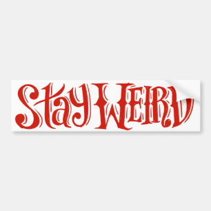 Blijf aarzelaarster bumpersticker