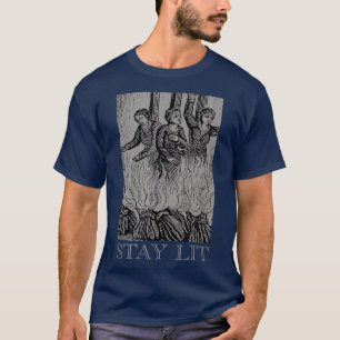 Blijf achter de occulte satan Witch Unholy Baphome T-shirt