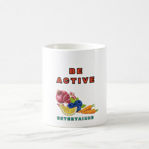"Blijf actief en energiek met ons levendige ontwer Koffiemok