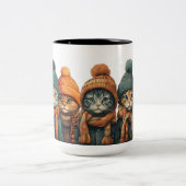 Blijf bewoond tweekleurige koffiemok (Center)