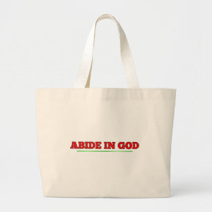 Blijf bij God Grote Tote Bag