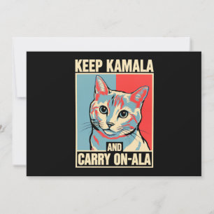 Blijf bij Kamala en Ga Door-A-La LA Kamala Harris Kaart
