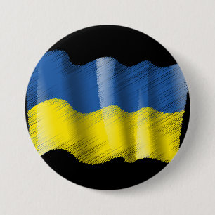 Blijf bij Oekraïne!!!  Knoop Ronde Button 7,6 Cm