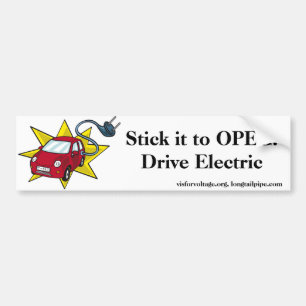 Blijf bij OPEC! Elektrische aandrijving - bumper s Bumpersticker