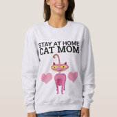 BLIJF BIJ THUIS CAT MOM T-Shirts (Voorkant)