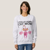 BLIJF BIJ THUIS CAT MOM T-Shirts (Voorkant volledig)