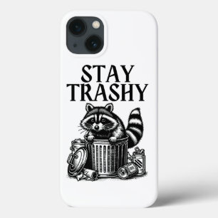 Blijf bij Trashy Raccoon iPhone 13 Hoesje
