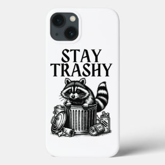 Blijf bij Trashy Raccoon iPhone 13 Hoesje
