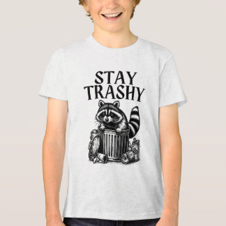 Blijf bij Trashy Raccoon Tri-Blend Shirt