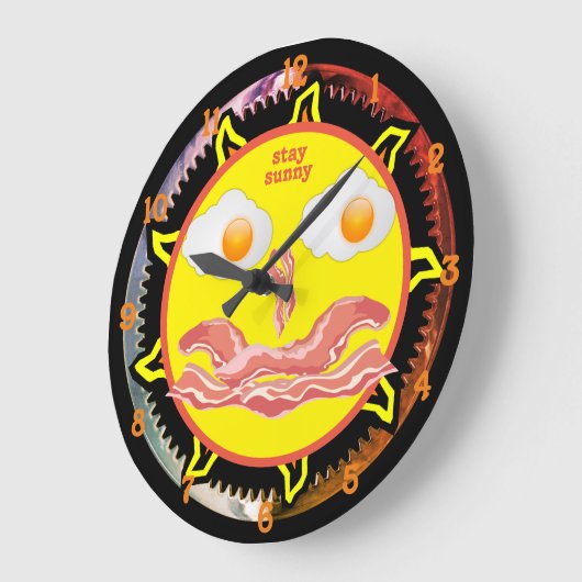 Blijf bij zonnige zonnyside-eieren en Baky Breakfa Grote Klok (Hoek)