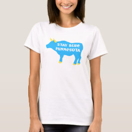 Blijf blauw van de Minnesota Babe de Blauwe Ox T-shirt