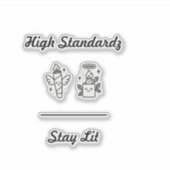 Blijf branden sticker (Voorkant)