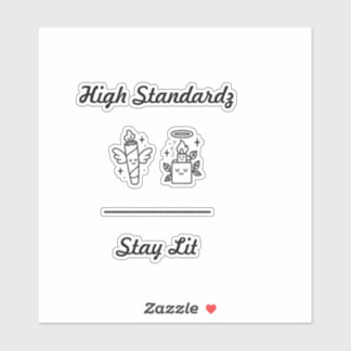 Blijf branden sticker