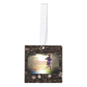 Blijf bruin met bruin glitter ornament (Voorkant)