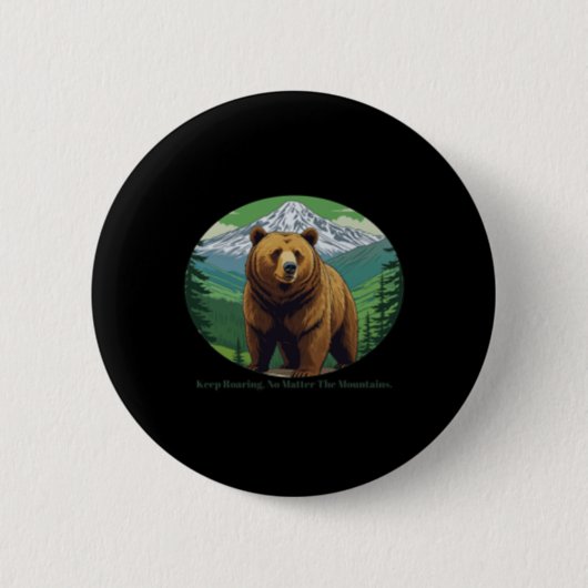 Blijf brullen ronde button 5,7 cm (Voorkant)