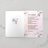 Blijf Cadeau - Motivatie opbeurende gedicht Folie Wenskaart (Buiten Laag)