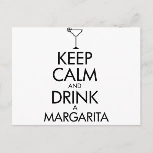 Blijf Calm Margarita T-shirt Briefkaart