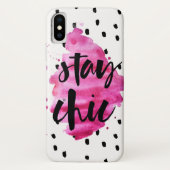Blijf Chic Hot Pink | iPhone-geval Case-Mate iPhone Case (Achterkant)