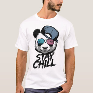 Blijf Chill Koele Panda met Zonnebril T-shirt