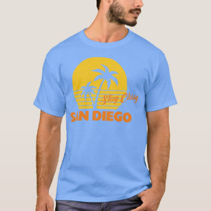 Blijf Classy San Diego zonsondergang design T-shirt